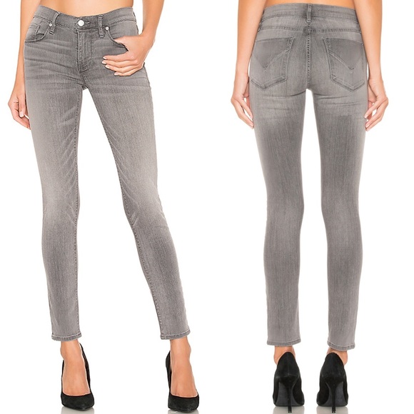 Hudson Jeans Denim - Hudson Krista Super Skinny Ankle Jeans Gray